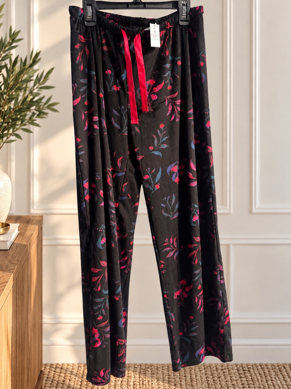 NWT Black Floral Lounge Pants